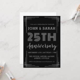 convites para o aniversário de casamento da 25 de