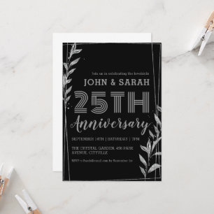 convites para o aniversário de casamento da 25 de