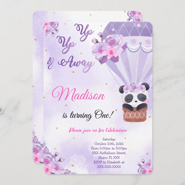 Convites para o Ar Ballon (Frente/Verso)