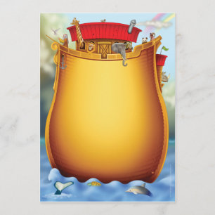 Convites para o bebê de arca de Noah