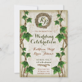 Convites para o casamento de Ivy e Willow - Terra