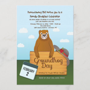 Convites para o Dia da Marmota