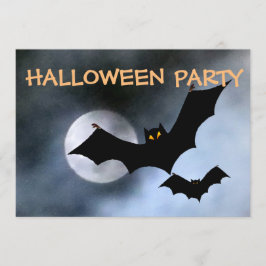 Convites para o Dia das Bruxas de Spooky Bats