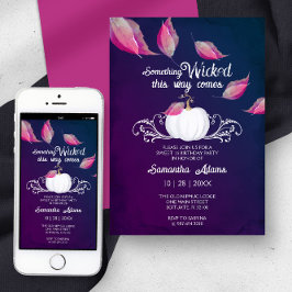 Convites para o Halloween Doce 16 Festa de anivers