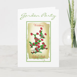 Convites para Pacotes de Semente de Água ou Placa