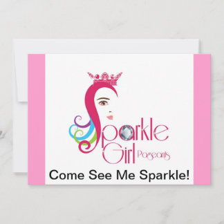 Convites para Paginação de Garota Sparkle