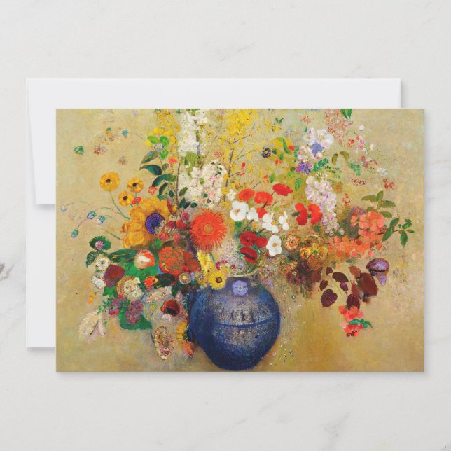 Convites para Pintura de Flor Vintage (Frente)
