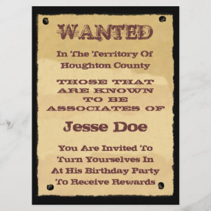 Convites para Poster desejados para o Partido Temi