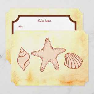 Convites para Praia da Seashell