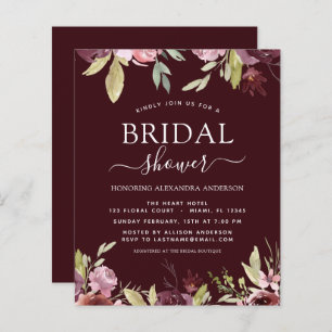 Convites para Primavera de Borgonha do Chá de pane