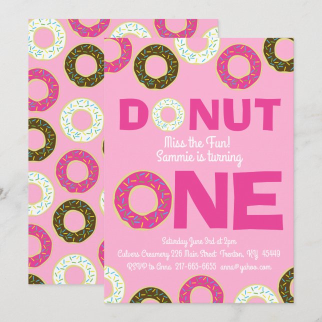 Convites para primeiros aniversarios Coloridos do  (Frente/Verso)