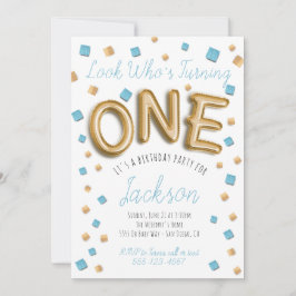 Convites para primeiros aniversarios de Balões de