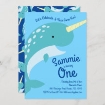 Convites para primeiros aniversarios do Oceano