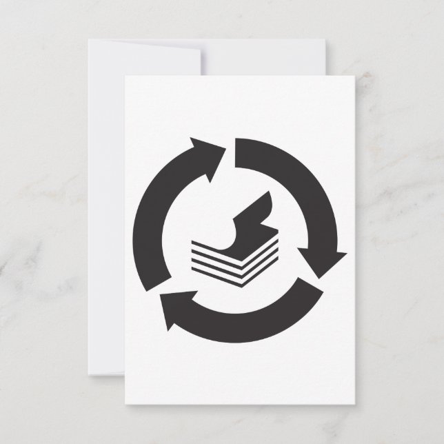 Convites para Reciclagens de Papel (Frente)