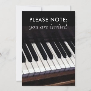 Convites para Recital de Piano