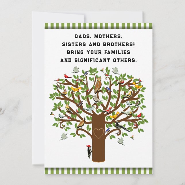 Convites para Reunião Familiar Engraçada (Frente)