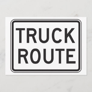 Convites para Sinal de Rota de Caminhão