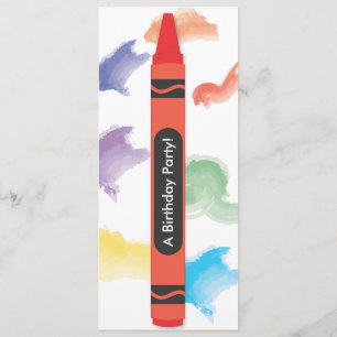 Convites para Tema Crayon Vermelho