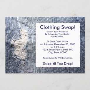 Convites para troca de vestuário