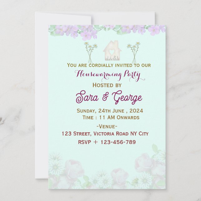 Convites para Uso Doméstico (Frente)