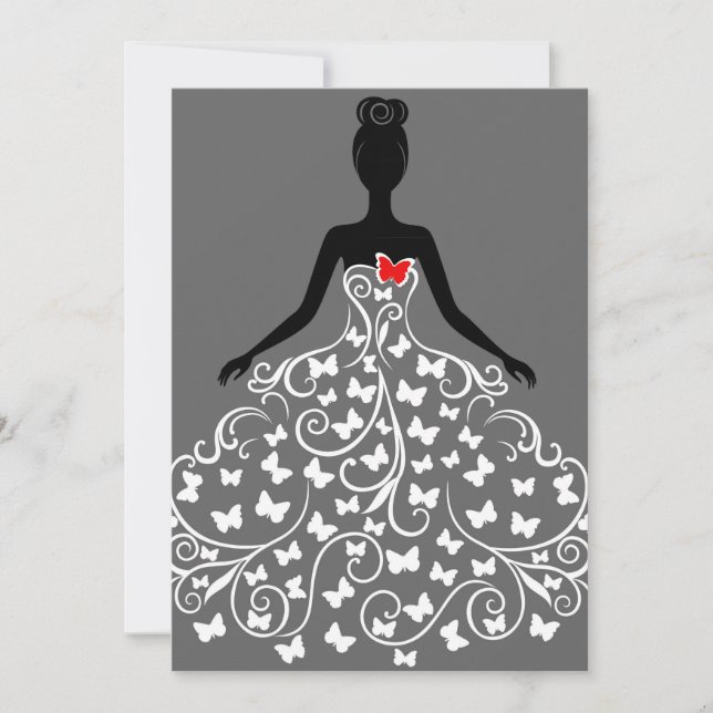 Convites para vestir borboletas (Frente)