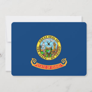 Convites patrióticos com a bandeira de Idaho