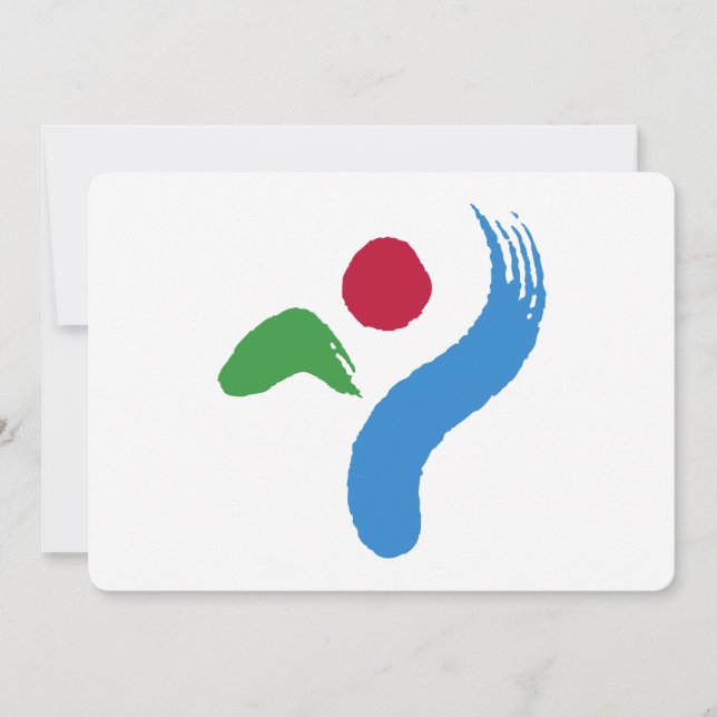 Convites patrióticos com a Bandeira de Seul (Frente)