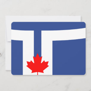 Convites patrióticos com a Bandeira de Toronto