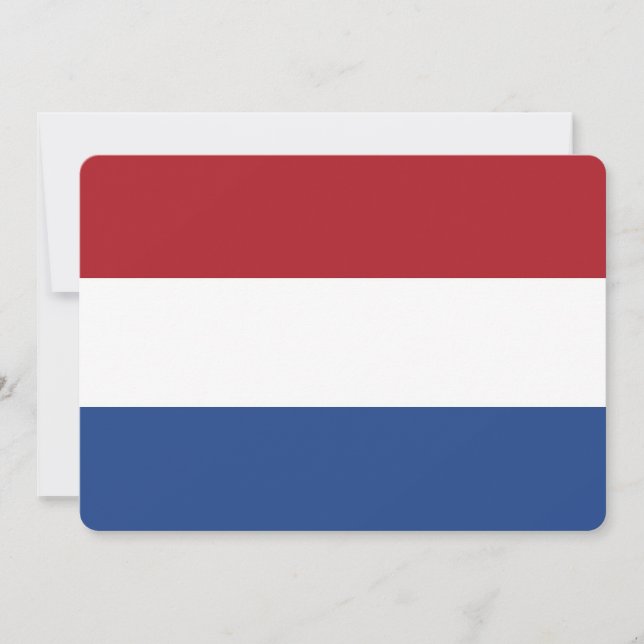 Convites patrióticos com a bandeira dos Países Bai (Frente)