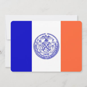 Convites patrióticos com bandeira de Nova Iorque