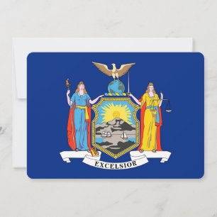 Convites patrióticos com bandeira de Nova Iorque