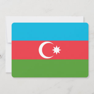 Convites patrióticos com bandeira do Azerbaijão
