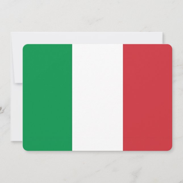 Convites patrióticos com bandeira italiana (Frente)