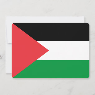 Convites patrióticos com bandeira palestiniana