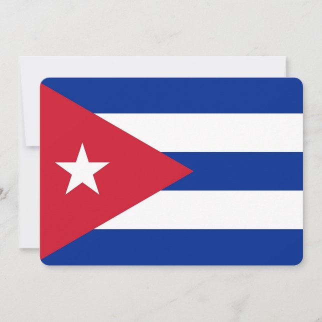Convites patrióticos para Cuba Flag (Frente)