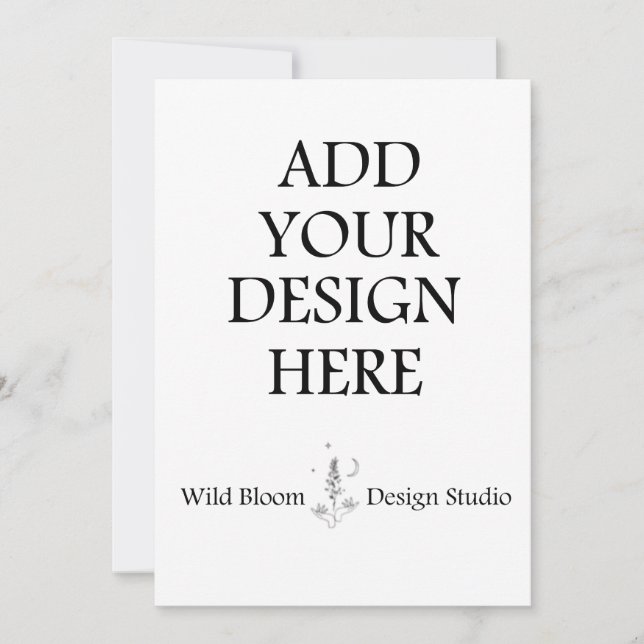 Convites Personalizados 5x7" Impressão Personaliza (Frente)