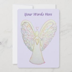 Convites Personalizados Anjo Guardião Corações Arc