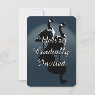 Convites Personalizados Canadá Ganso Canadá RSVP