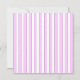 Convites Personalizados com Listras Rosa em Branco