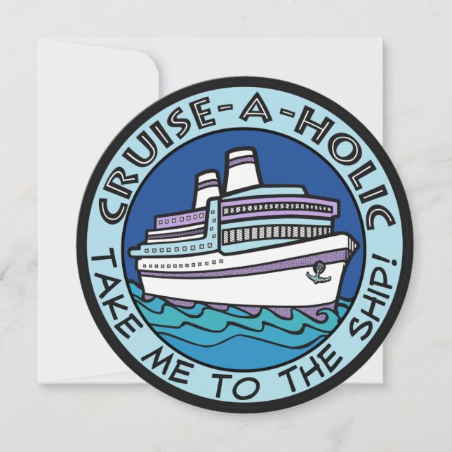 Convites personalizados Cruise-A-Holic (Frente)