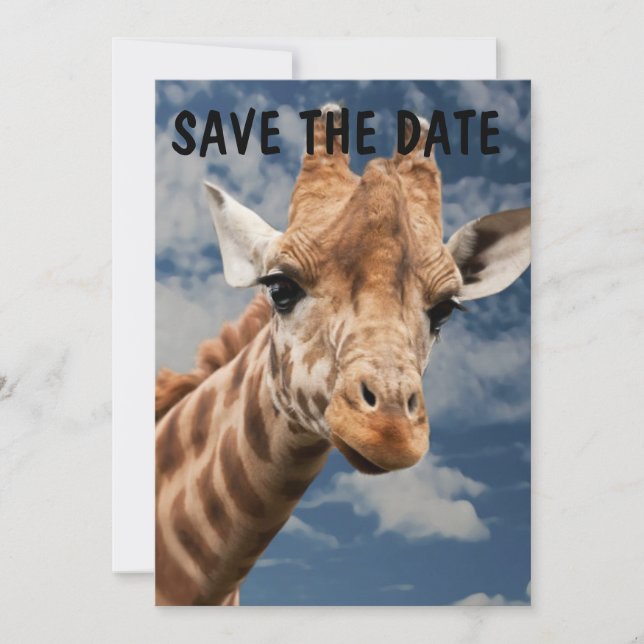 CONVITES PERSONALIZADOS DA SELVA DA GIRAFAS (Frente)