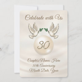 Convites personalizados de 30 de casamento