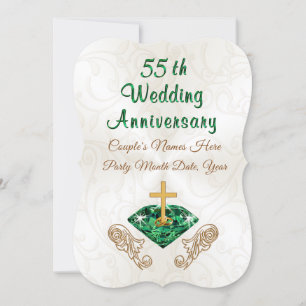 Convites Personalizados de Aniversário de 55 Anos