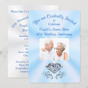 Convites Personalizados de Aniversário de 60 Anos 