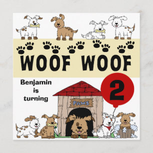Convites Personalizados de Aniversário para Cães