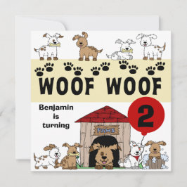 Convites Personalizados de Aniversário para Cães d