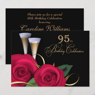 Convites Personalizados de Celebração de 95 de A