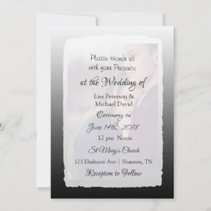 Convites personalizados do casamento da foto