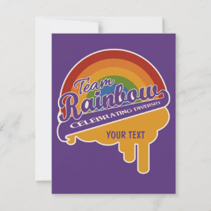 Convites personalizados do Team Rainbow
