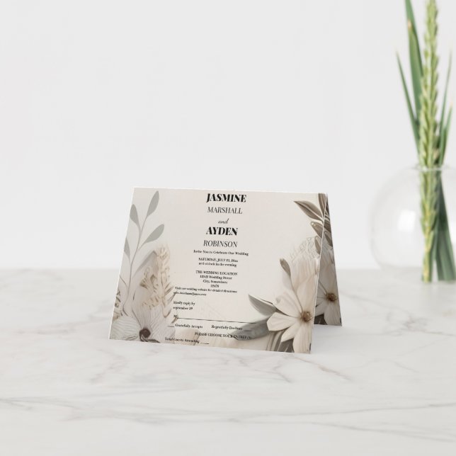 Convites personalizados elegantes (Frente)